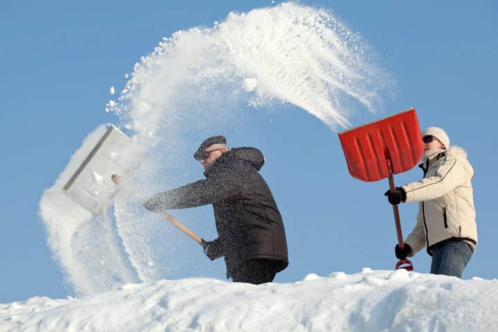 snøryddig i fellesskap